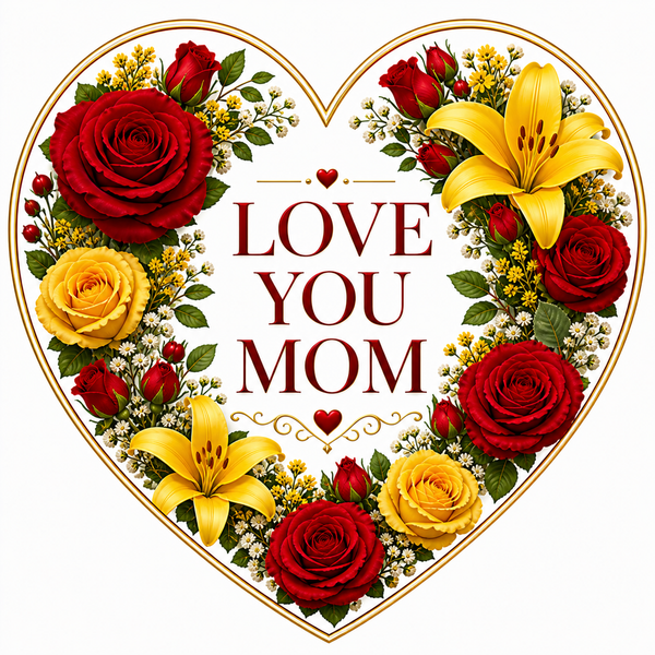 Mother's Day Heart 5"